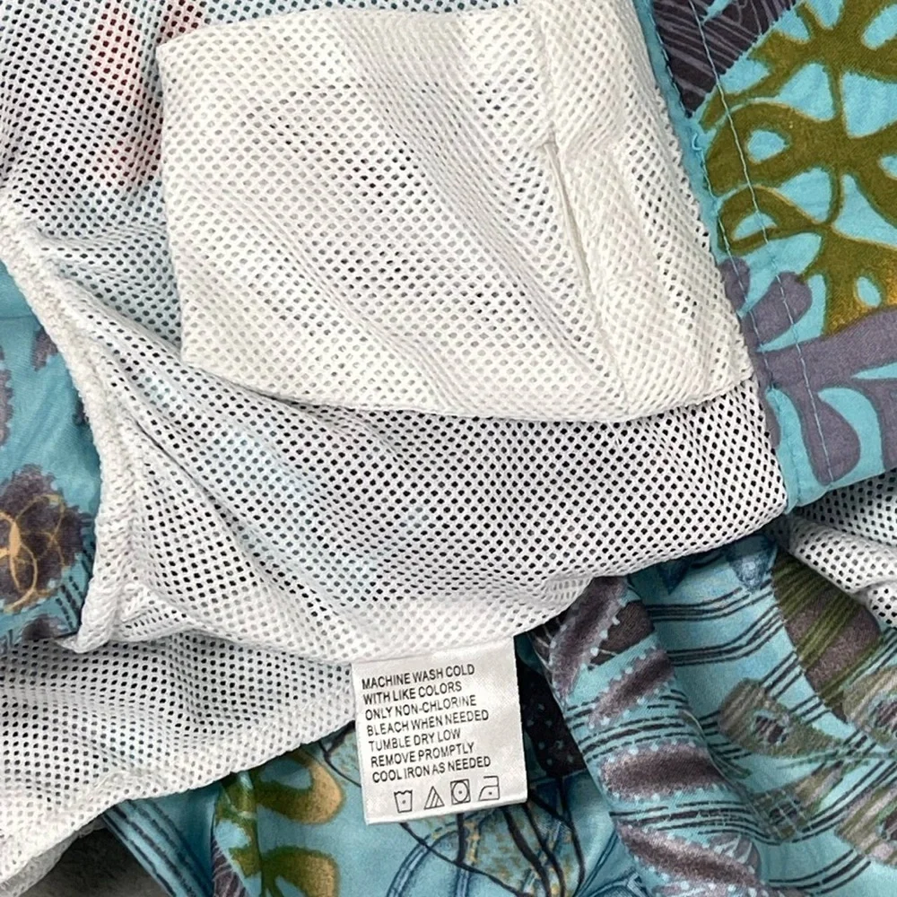 Joe Marlin XXL Swim‎ Shorts Men's Hybrid Trunks Hawaiian Drawstring Inseam  10”